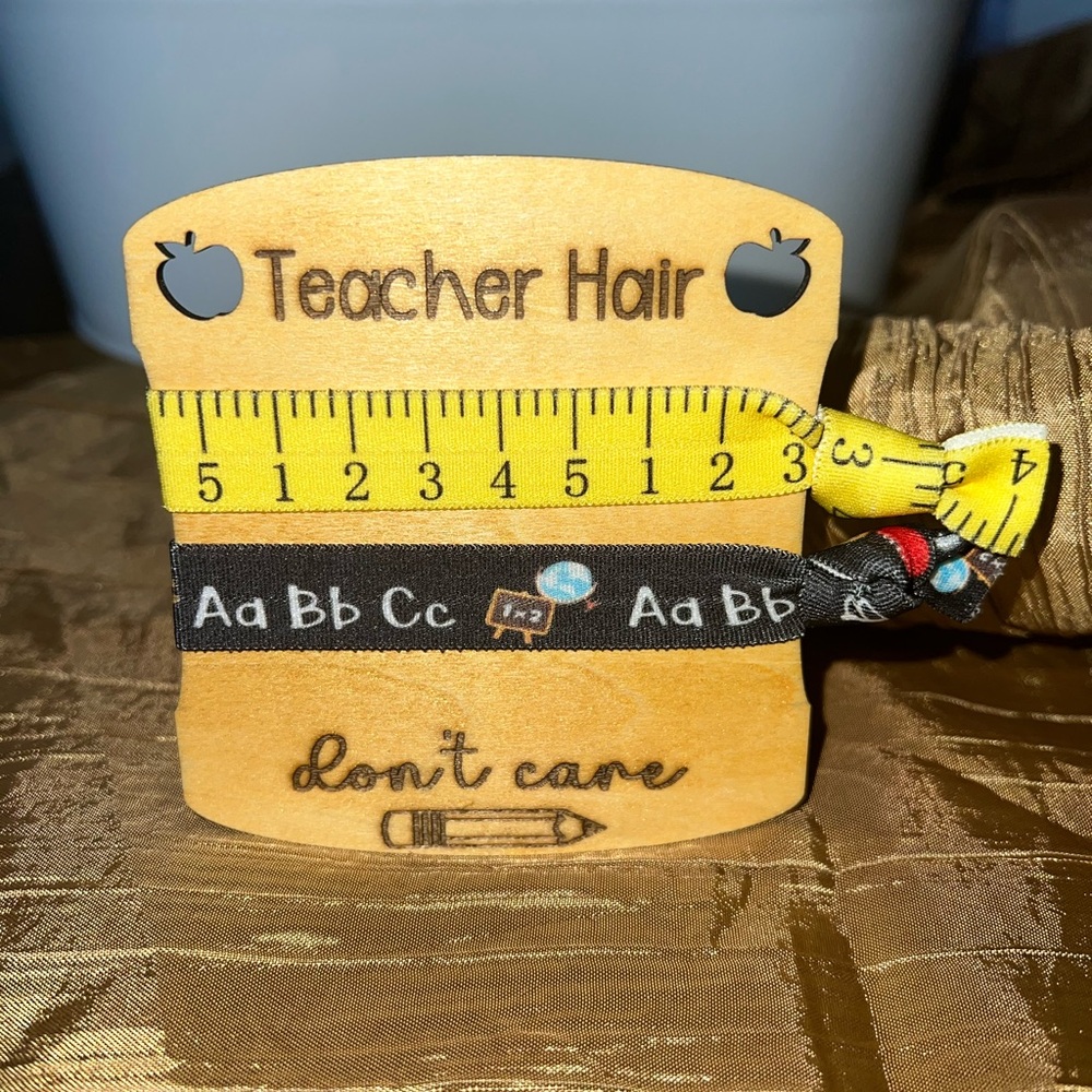 Teacher Hair Accessories Set - Yellow & Black - Great for Teacher Appreciation